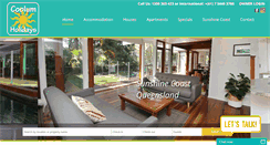 Desktop Screenshot of coolumholidays.com.au